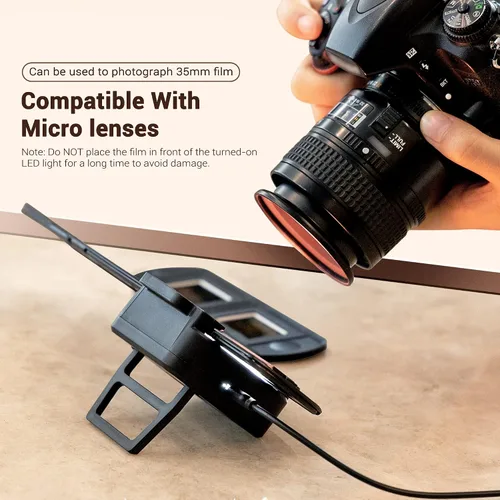 Miniatura 7 de Juego de adaptador de digitalización de película con luz LED reemplaza al Nikon ES-2 Convierte película negativa de 35mm y diapositivas a fotos