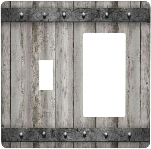 Miniatura 99 de Mid Century Morden Boho - Placa de pared para interruptor de luz dúplex de 1 banda, placa frontal decorativa eléctrica para receptáculo para baño