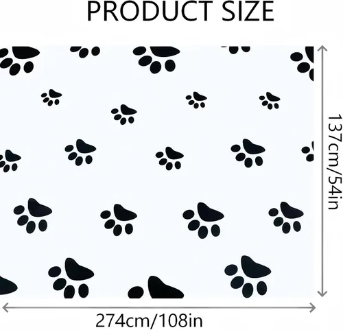 Miniatura 6 de BOYIVI Mantel de plástico con estampado de patas de cachorro, 3 piezas, tamaño grande, rectangulares, desechables, fundas de mesa rectangulares