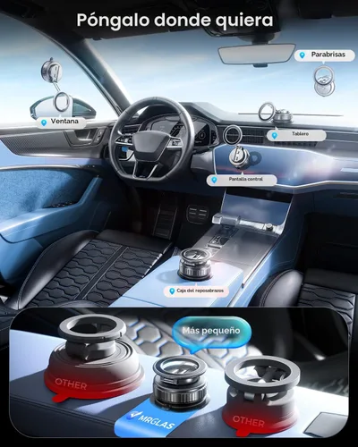 Miniatura 3 de MRGLAS 2026 Soporte Magnético y de Vacío Telefónico Giratoria de 360° Actualizado, para Montura de Succión Magsafe