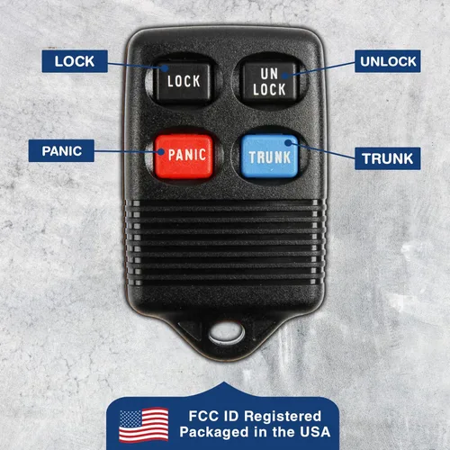 Miniatura 7 de KeylessOption Llavero de Reemplazo para Ford Bronco Explorer F-150 Mazda B2300 Mercury Sable Lincoln Town Car Remoto de 1992 1993 1994 1995 1996