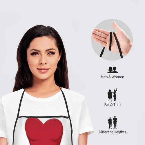 Miniatura 6 de Delantal personalizado, delantales personalizados para mujeres, añade nombre, texto, logotipo, imagen, diseña tu propio delantal, delantales
