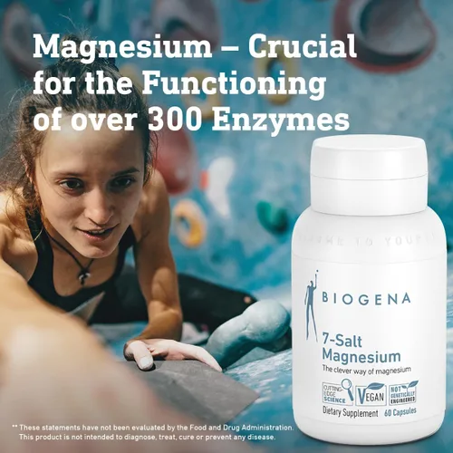 Miniatura 3 de Biogena Complejo de Magnesio de 7 Sales, Suplemento de Magnesio con 7 Formas de Magnesio - Bisglicinato, Malato, Citrato, Óxido, Glicerofosfato