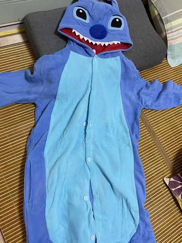 Miniatura 8 de Pijama de animal para adultos, con puntada, para cosplay, ropa para el hogar, color azul