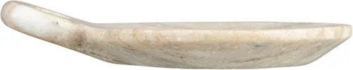 Miniatura 7 de Creative Co-Op Plato de mármol tallado a mano con asa, beige