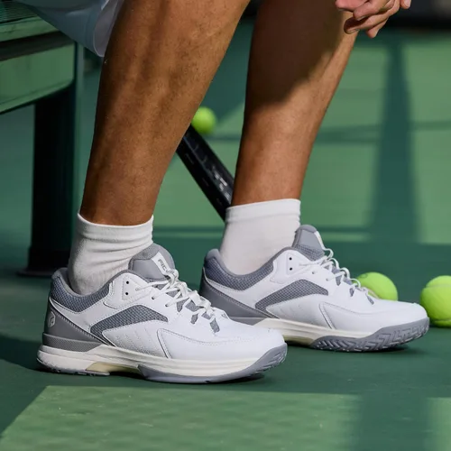 Miniatura 2 de FitVille Zapatos anchos de pickleball para hombre de toda cancha, zapatos de tenis con soporte de arco para fascitis plantar