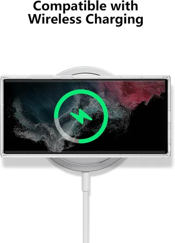 Miniatura 5 de DEFBSC Funda compatible con Samsung Galaxy S22 Ultra, diseño artístico de forma suave con funda protectora de parachoques incorporada, bonita funda