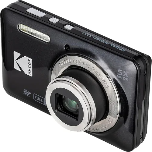 Miniatura 8 de Kodak PIXPRO FZ55 - Cámara digital (negro) Sensor de 16 MP, zoom óptico 5X, lente gran angular de 1.102 in y video Full HD Ideal para viajes
