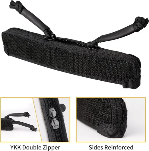 Miniatura 3 de IDOGEAR Inserto de tira de cremallera para chaleco Combat AVS CPC JPC2.0 Accesorios de bolsillo de gancho y bucle cremalleras dobles 5.9 pulgadas