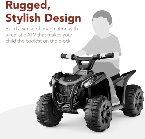 Miniatura 3 de Best Choice Products - Vehículo de juguete para niños de 6V, cuatriciclo de 4 ruedas, ATV con velocidad máxima de 1.8 MPH, neumáticos con dibujo