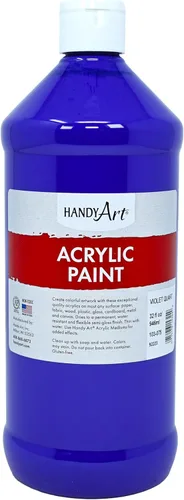 Miniatura 49 de Pintura acrílica para estudiantes, artesanías de 16 onzas. Plateado metálico
