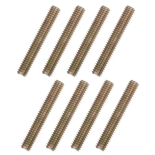 Miniatura 10 de uxcell 8 piezas de zinc de color totalmente roscado varilla 1/4"-20, 2" longitud, tornillo de rosca de acero al carbono para montaje de muebles