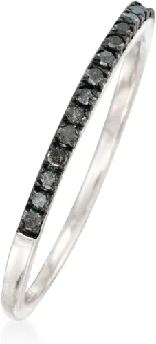 Miniatura 3 de Ross-Simons 0.15 ct. t.w. Black Diamond Anniversary Ring in Sterling Silver