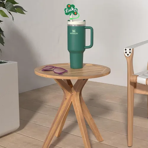 Miniatura 7 de St Patricks - Funda de paja de gnomos de Amreich para Stanley, cubierta de paja verde de 0.394 pulgadas, fundas de paja de silicona Stanley, San