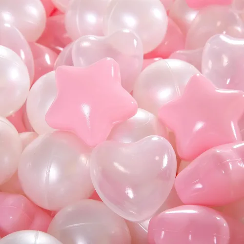 Miniatura 3 de STARBOLO Pelotas de bolas con forma de corazones de estrella para niños pequeños – 50, 100, 200, 500, bolas de juguete de plástico, formas