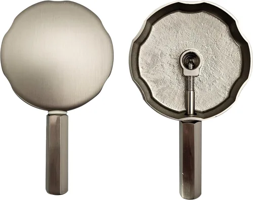 Miniatura 4 de Westbrass Desbordamiento giratorio con pasador para un funcionamiento más fácil y colador de drenaje de hongos, acero inoxidable, D50TP-20