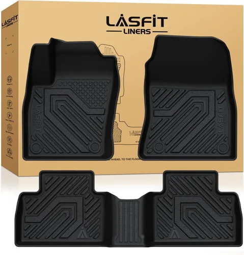 Miniatura 25 de LASFIT Alfombrillas de suelo y tapete de carga para Kia K4 2026 2025 para todo tipo de clima, TPE ajuste personalizado, juego completo