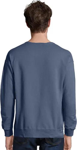Miniatura 2 de Hanes Originals - Sudadera de vellón con cuello redondo para hombre, prenda teñida, sin botones