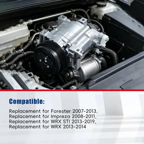 Miniatura 2 de Reemplazo del compresor de CA para Forester 2007-2013 Impreza 2008-2011 WRX STI 2013-2019 WRX 2013-2014 Reemplazo para CO 11227C