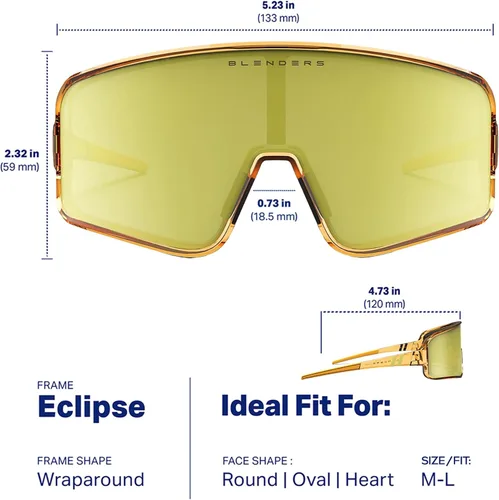 Miniatura 102 de Blenders Eyewear Eclipse X2 - Gafas de sol polarizadas - Lente envolvente - 100% protección UV - Para hombres y mujeres
