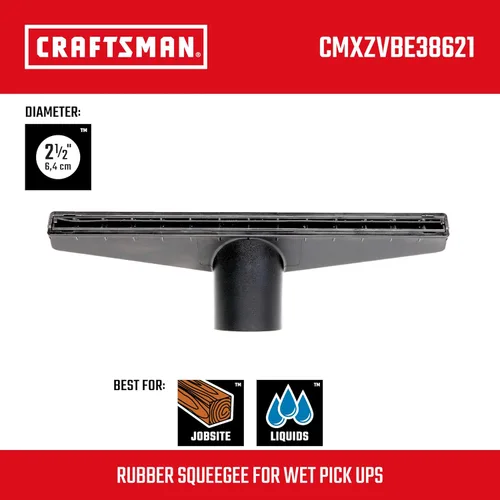 Miniatura 2 de CRAFTSMAN CMXZVBE38621 - Boquilla húmeda y seca de 2-1/2 pulgadas, accesorio de aspiradora de grado industrial para limpiar desastres líquidos más