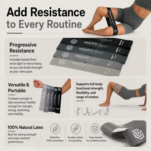 Miniatura 5 de Pilates Pro Power Pack – Esenciales de entrenamiento – Pesas de mano de 2.2 libras, pesas de tobillo/muñeca de 2.2 libras, bandas de resistencia