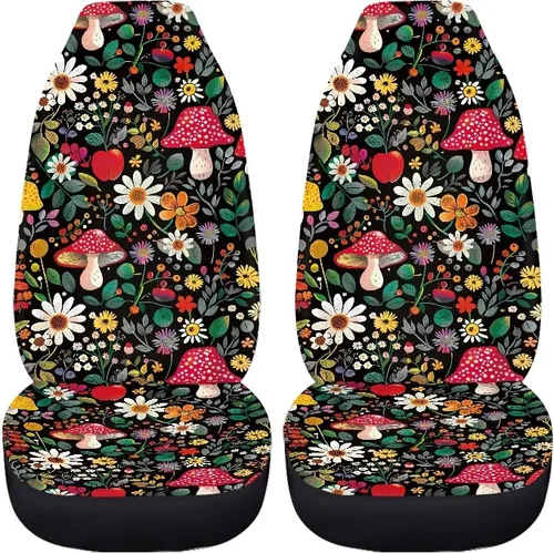 Miniatura 45 de 2 fundas de asiento para automóviles con estampado de bandera americana del 4 de julio, color negro, accesorios para el interior del vehículo