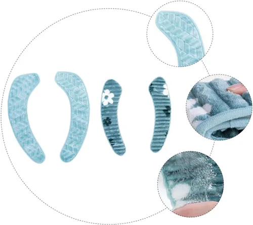 Miniatura 8 de jojofuny 2 fundas de asiento de inodoro de felpa con cinta autoadhesiva, funda de inodoro reutilizable y cálida, protector de inodoro lavable