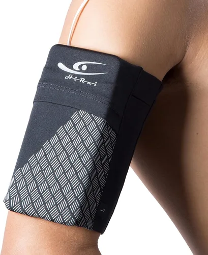 HiRui Brazalete deportivo universal para teléfono celular, brazalete para correr para entrenamiento de ejercicio, compatible con iPhone Negro