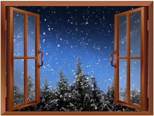 Miniatura 9 de wall26 Vinilo adhesivo de pared con diseño de Papá Noel y renos en la noche de luna llena, autoadhesivo, extraíble, para ventana, 24 x 32 pulgadas