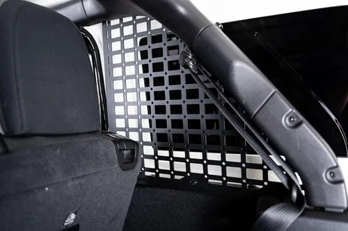Miniatura 3 de DV8 Offroad Paneles de almacenamiento Molle para ventana trasera para Jeep Wrangler JL 2018-2023 de 4 puertas Incluye paneles laterales