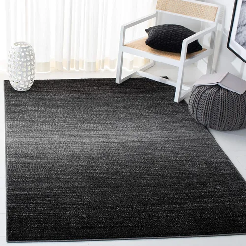 Miniatura 14 de SAFAVIEH Adirondack Collection - Alfombra decorativa, 2 pies 6 pulgadas x 4 pies, color negro y gris, diseño moderno, no desprende pelusa y de fácil