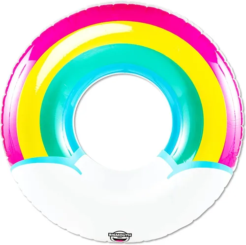 Miniatura 3 de BigMouth Inc. Tubo flotante inflable de más de 5 pies de ancho, anillo de natación, decoración de fiesta de piscina de verano al aire libre