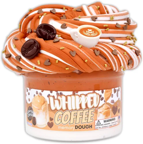 Miniatura 2 de Slime de Café Batido con Mantequilla (8oz) - memoryDOUGH Slime - Hecho a mano en EE. UU. - Dope Slimes