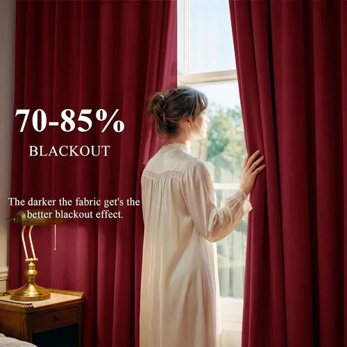 Miniatura 175 de StangH Cortinas de Terciopelo Verde Esmeralda de 96 Pulgadas - Cortinas Opacas de Terciopelo de Lujo Súper Suaves, Elegante Cobertura de Ventana
