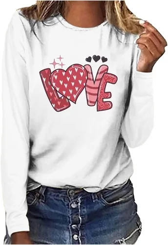 Women's Breast Cancer Tops Blouse Cancer Awareness T Shirt Love Trendy Graphic Long Sleeve Casual Blouses