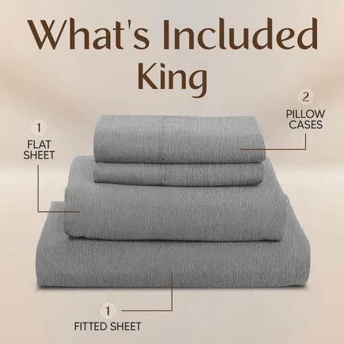 Miniatura 289 de Utopia Bedding Juego de sábanas Queen – Sábanas de 4 piezas para cama tamaño Queen, microfibra suave y transpirable, incluye 1 sábana bajera, 1 Gris
