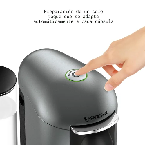 Miniatura 2 de Nespresso Vertuo Plus Deluxe Cafetera de Café y Espresso de Breville, Titan con Espumador de Leche Aeroccino