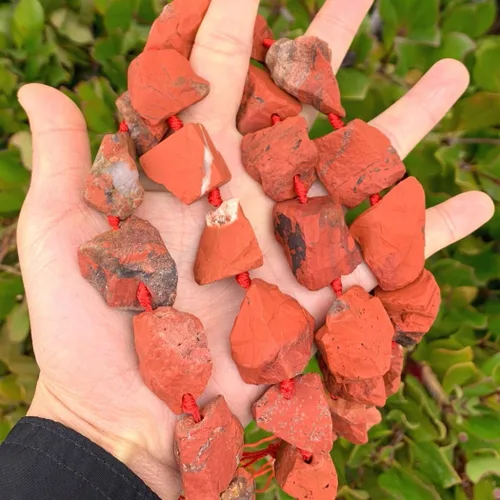 Miniatura 22 de Adabele - 2 hebras de piedras preciosas curativas de cuarzo de amatista natural en bruto morado oscuro, cuentas sueltas perforadas, pepita grande