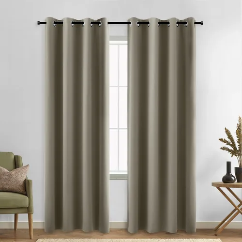 Miniatura 143 de Cortinas opacas de 72 pulgadas extra anchas para dormitorio, puerta corrediza de vidrio y patio, 2 paneles con ojales para oscurecer ventana grande