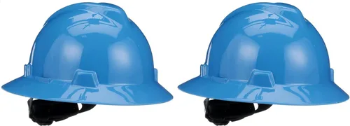 Miniatura 15 de MSA V-Gard Casco de Ala Completa con Suspensión - Carcasa de Polietileno, Protección Superior contra Impactos y Correas de Corona Autoajustables
