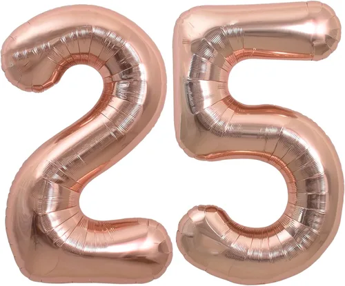 Miniatura 82 de TONIFUL 40 Inch Pastel Blue Number 8 Foil Balloons Large Mylar Foil Digital 8 Balloons for 8th Birthday, Gender Neutral Party, Baby Shower, Oro rosa