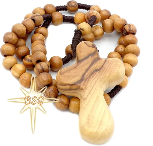 Miniatura 6 de Rosario personalizado de madera de olivo de Belén, nombre propio, regalos para niños, confirmación, primera comunión, bautismo para niños y niñas.
