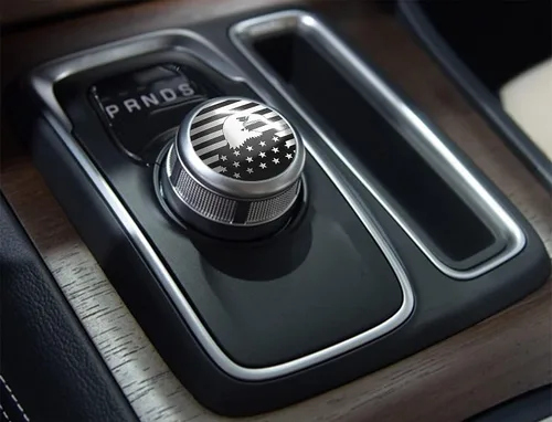 Miniatura 6 de CONGCONG Para Dodge Ram Chrysler Durango Traveler American - Calcomanía de acero inoxidable para pomo de palanca de cambios compatible con Chrysler