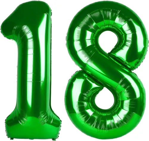 Miniatura 78 de Globo de cumpleaños número 4 dorado de 40 pulgadas, globos gigantes del número cuatro 14 24 34 40 44 2024, globos grandes de lámina de mylar para Oro