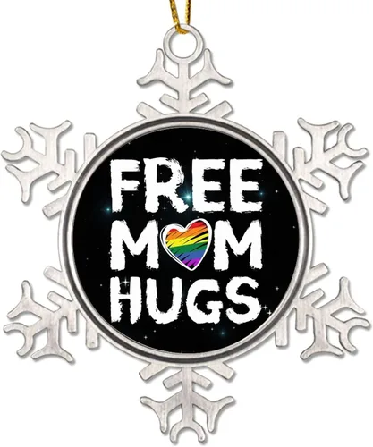 Miniatura 14 de Human Kind Be Both - Adorno para árbol de Navidad, bisexual, arco iris, orgullo, gay, LGBTQ, copo de nieve pansexual, colgante de árbol de Navidad