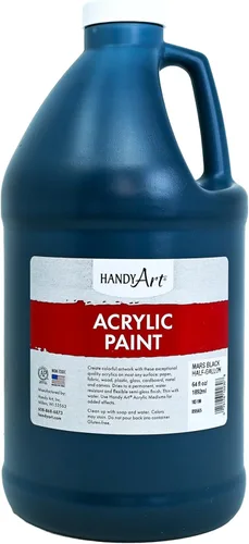 Miniatura 80 de Pintura acrílica para estudiantes, artesanías de 16 onzas. Plateado metálico