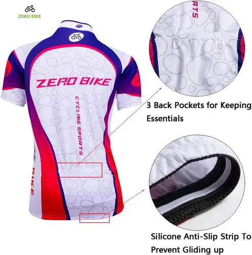 Miniatura 70 de Jersey de ciclismo para mujer, de manga corta, secado rápido, transpirable, para montaña.