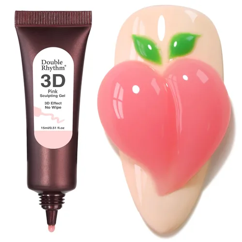 Miniatura 12 de Double Rhythm Gel de Uñas 3D de 0.5 Oz, Gel de Arte para Uñas, Gel de Escultura Sin Limpieza, Esmalte en Gel para Diseños de Uñas, Arte de Uñas DIY