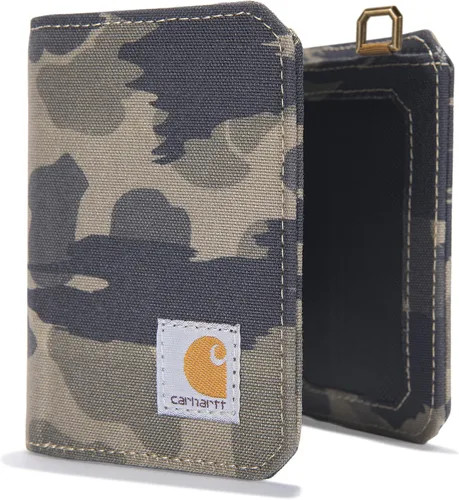 Miniatura 8 de Carhartt Mens Trifold Durable Wallets Available in Leather and Canvas Styles